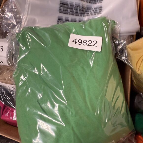 Karen Scott Shirt Women L Large Green Button Up Collared Short Sleeve Pockets - Picture 6 of 6